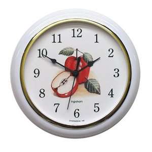  Ingraham MP Round White with Apple Dial Wall Clock