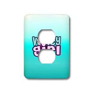 Deniska Designs Volleyball   Volley Girl on Aqua   Light Switch Covers 