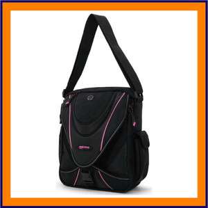 Black & Pink Mobile Edge Mini Messenger Laptop Bag  