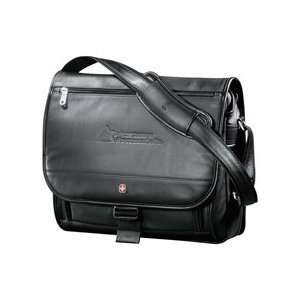  Wenger Executive Leather Compu Saddle Bag 