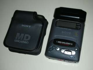 Sony MZ R2 Portable Minidisc Digital Walkman Player + Bag + Battery 