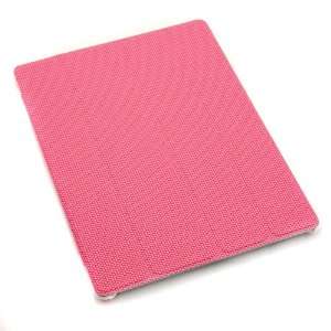 Magnetic Smart Cover Case Protector with Cross Threads for iPad 2 PU 