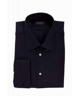 black diamond jacquard cotton Emmy french cuff shirt