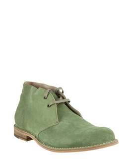 Bottega Veneta sage suede lace up chukkah boots