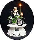 Kawasaki Wedding Cake Topper Green Off road dirt bike r