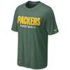 Nike NFL Dri Fit Authentic Font T Shirt   Mens   Packers   Dark Green 