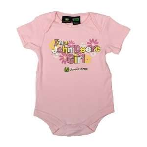    John Deere Infant Pink John Deere Girl Onesie Toys & Games