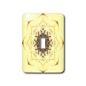 Houk Digital Abstraction Art   Fancy Kaleidoscopes   Yellow Secret 