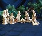 Olive Wood Traditional 12 Piece Nativity Figures medium