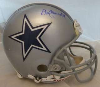 DON MEREDITH AUTOGRAPHED DALLAS COWBOYS PROLINE HELMET  