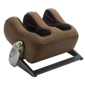   Faux Suede Calf/Foot Massager Ottoman 3.0   Brown
