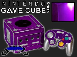 PURPLE CHROME Skin for Nintendo Game Cube Console System Vinyl Decal 
