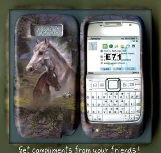 Nokia e71 e71x Straight Talk cover case racing horse  