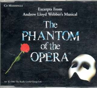   Sarah Brightman   Phantom of the Opera   3 Track Maxi CD 1987  