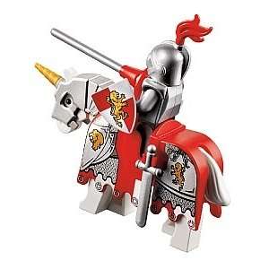  Lego Kingdoms Lion Knight Minifigure with Armored Horse 