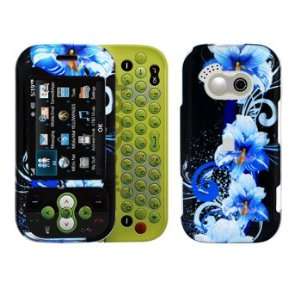  Premium   LG GT365/Neon Blue Flower Cover   Faceplate 