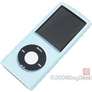  Light Blue Skin Cover w/ Belt Clip for Apple iPod nano 