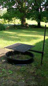 Campfire Grill w/ cast iron grate (portable)  