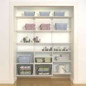   freedomRail White Linen Closet with Baskets   74