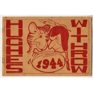  1944 Hughes   Withrow Football Program Cincinnati Ohio 