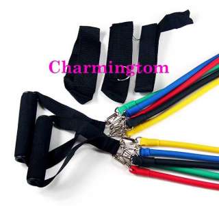   RESISTANCE BANDS SET For P90X YOGA EXERCISE TRAINING