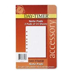  Day Timer® Lined Notes for Organizer REFILL,LND PGS,5X8 