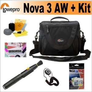   Lowepro Nova 3 AW Camera Bag Black + Camera Accessory Package Camera