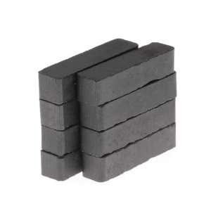  Craft and Hobby Ceramic Block Magnets 1/4 x 7/8 Inch (8 