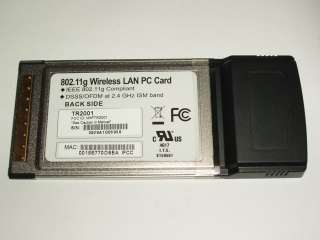 WIFI WIRELESS PCMCIA CARD NEW A/B/G 2.4Ghz 802.11g CAMEO TR2001 DELL 