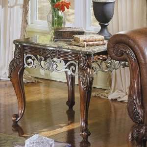   Barcelona End Table w/ Marble Top 829 04N Furniture & Decor