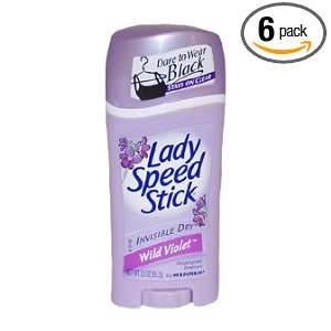 Lady Speed Stick Invisible Dry Deodorant Wild Violet by Mennen 2.3 oz 