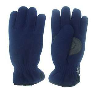    Large Mens Polar Fleece Winter Glove   Nevy Blue