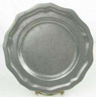 Vintage Carson Pewter Metal Queen Anne Salad Plate #2  