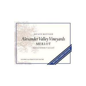   Alexander Valley Vineyards Merlot 2007 750ML Grocery & Gourmet Food