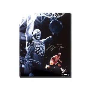  Michael Jordan Autographed Chicago Bulls Emotion Collage 