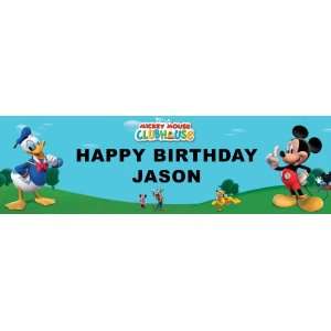  Disney Mickey Mouse Clubhouse Personalized Birthday Banner 