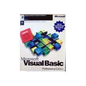  Microsoft Visual Basic Professional Edition Software