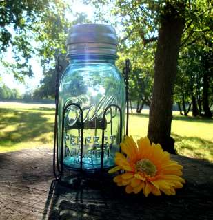   Mason Jar Solar Light Basket   Garden Decor, Wedding, Lighting  