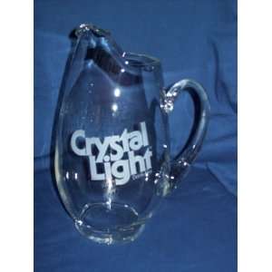  Crystal Light Drink Mix Glass Pitcher 