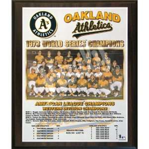  1973 Oakland As Major League Baseball World Series 