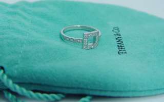   Co Platinum Diamond Ring w/ Pouch Retail $3000 Designer Signed Jewelry