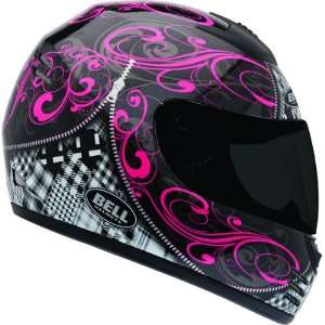   Arrow Sports Bike Racing Motorcycle Helmet   Black/Pink / 2X Large