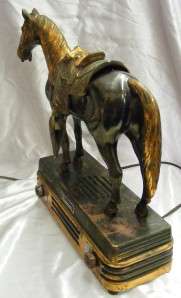 Vintage Abbotwares Bronze/Copper Horse Radio  