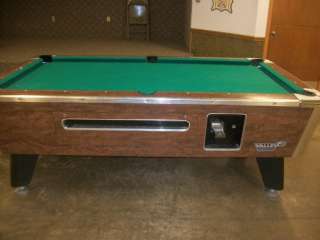 Valley 7 foot coin operated pool table  