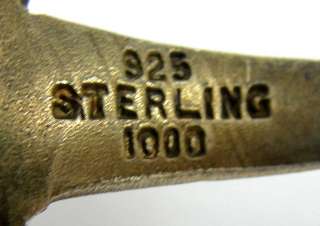   Sterling Silver Pierced Bowl Bon Bon Spoon Gold Wash 5 1/8  