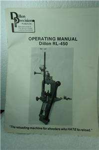 DILLON RL450 RELOADING PRESS W/ EXTRAS 38/357 DIES (U)  
