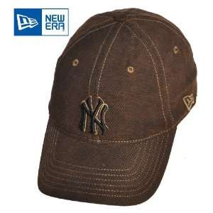  New Era   New York Yankees Textured Brown Adjustable Cap 