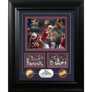 Tom Brady NFL TD Record 24KT Gold Coin Marquee Photo Mint   NFL 