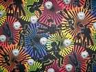 GROOVY HIP HOP DISCO BALLS PSYCHEDELIC LINED VALANCE