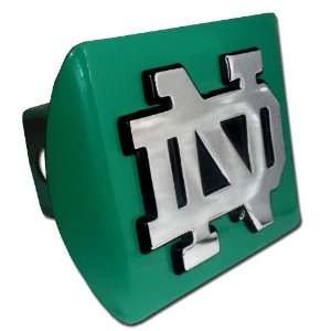 University of Notre Dame Fighting Irish Green with Chrome ND Emblem 